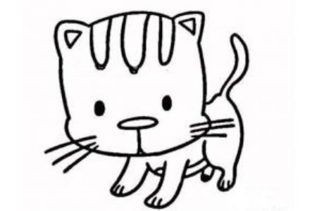 小猫简笔画图片