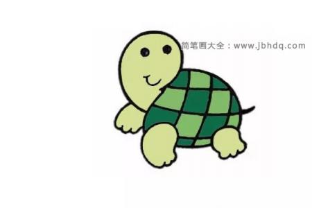 六步画只可爱的小乌龟