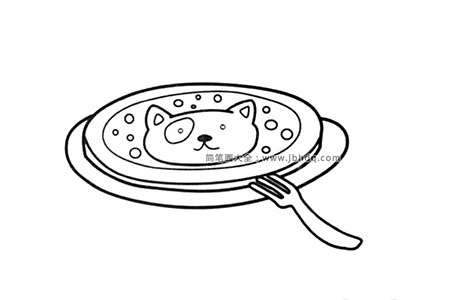 可爱的小狗披萨