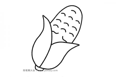 简单的玉米简笔画图片