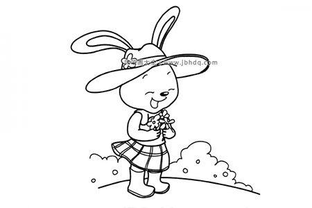 兔子美眉摘花