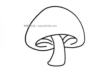 四步学画蘑菇