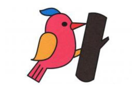 啄木鸟简笔画画法