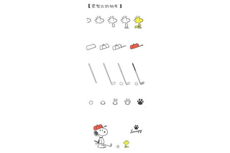 打高尔夫球的史努比