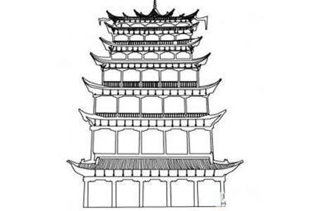 敦煌莫高窟简笔画