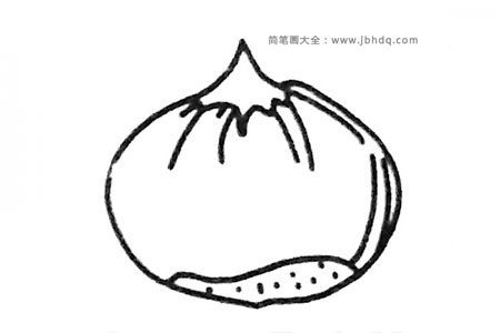 学画板栗简笔画