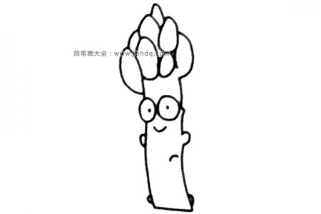 四步学画卡通芦笋