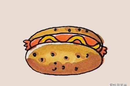 简笔画之热狗