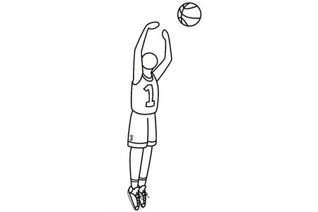体育运动简笔画之篮球
