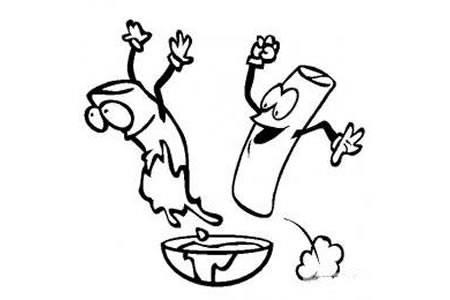 鸡蛋卷简笔画图片