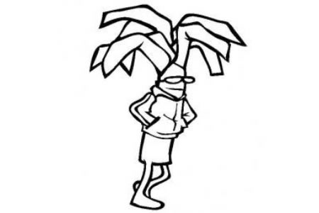 蔬菜图片 卡通韭菜简笔画