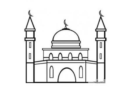 建筑图片 清真寺简笔画图片