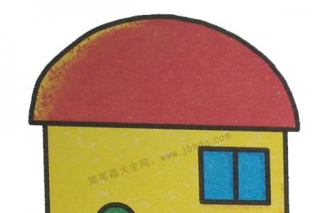 幼儿学画房子1