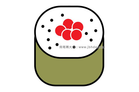 九张美味的寿司简笔画图片