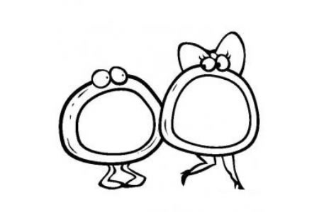 卡通洋葱圈简笔画图片