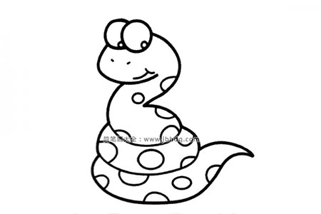 可爱的卡通蛇简笔画图片