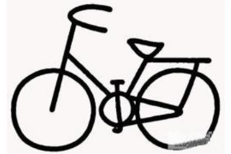 简单的自行车简笔画步骤