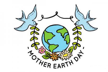 呵护地球-地球日主题简笔画