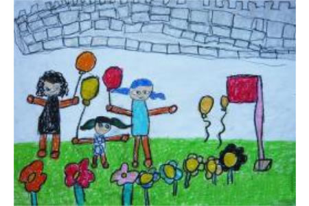 关于十一的儿童画-庆国庆