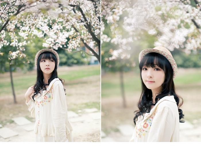 点击大图看下一张：甜美鲜花般日系少女迎接春的到来9