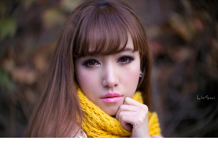 点击大图看下一张：小清新治愈系美女眉目传情6