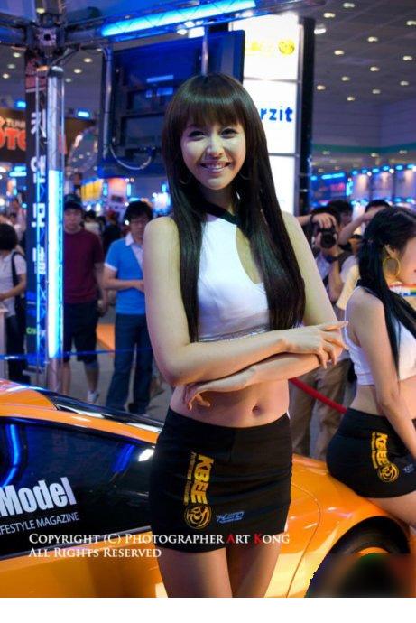 点击大图看下一张：车女郎 第一季韩国车模 姜唯伊3
