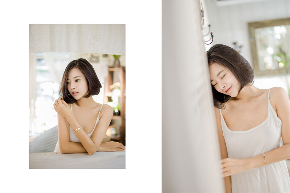 点击大图看下一张：短发慵懒美眉翩翩起舞9