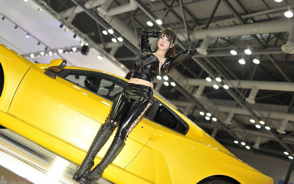 点击大图看下一张：韩国美女车模林智慧巨乳高挑身材魅力无限4