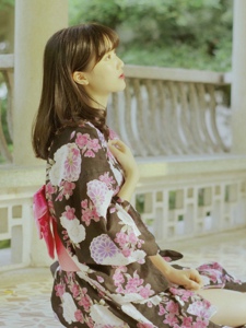 日系和服少女娇美迷人安静