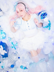 超级索尼子Cosplay白丝萝莉宅男想入非非