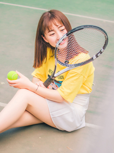 清新网球少女活力写真运动最可爱