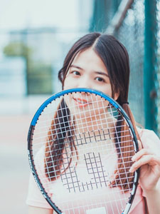 粉嫩网球少女活力写真甜美可人
