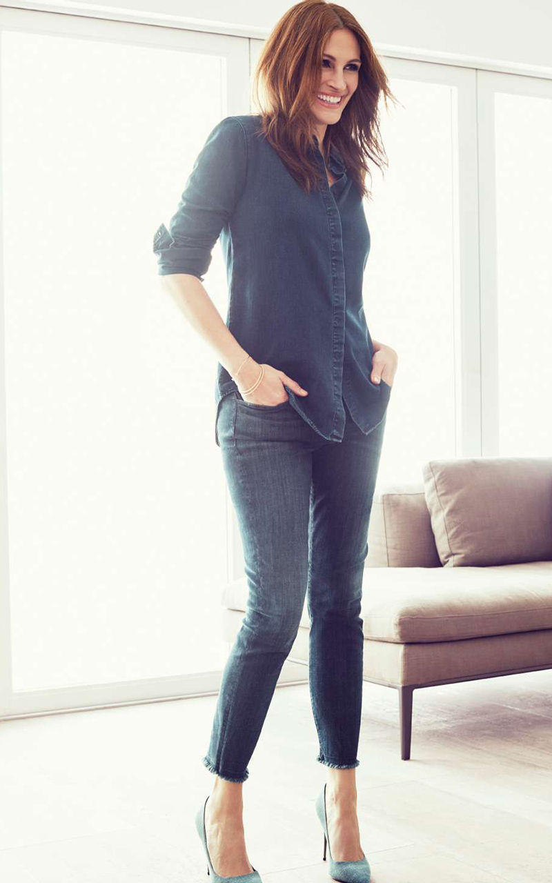 点击大图看下一张：美国演员朱莉娅·罗伯茨时尚写真