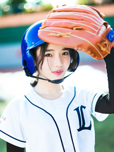 可爱棒球少女清新活力青春写真