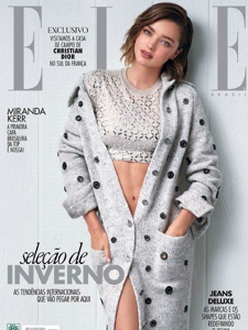 可儿MirandaKerr登上《Elle》杂志巴西版最新一期封面