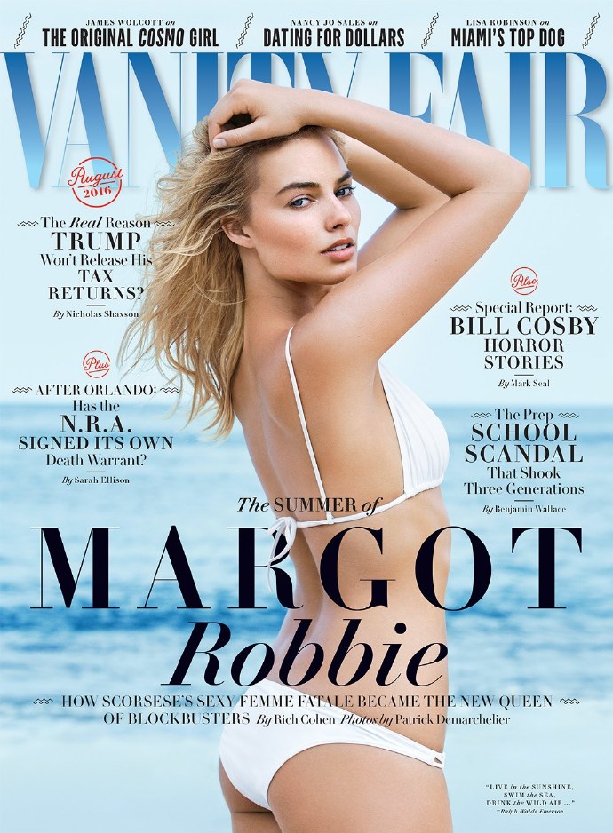 点击大图看下一张：Margot Robbie登上《Vanity Fair》杂志最新一期封面