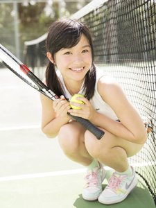 萌妹子百川晴香活力网球写真