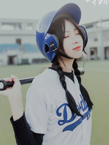 可爱棒球少女清新活力唯美写真