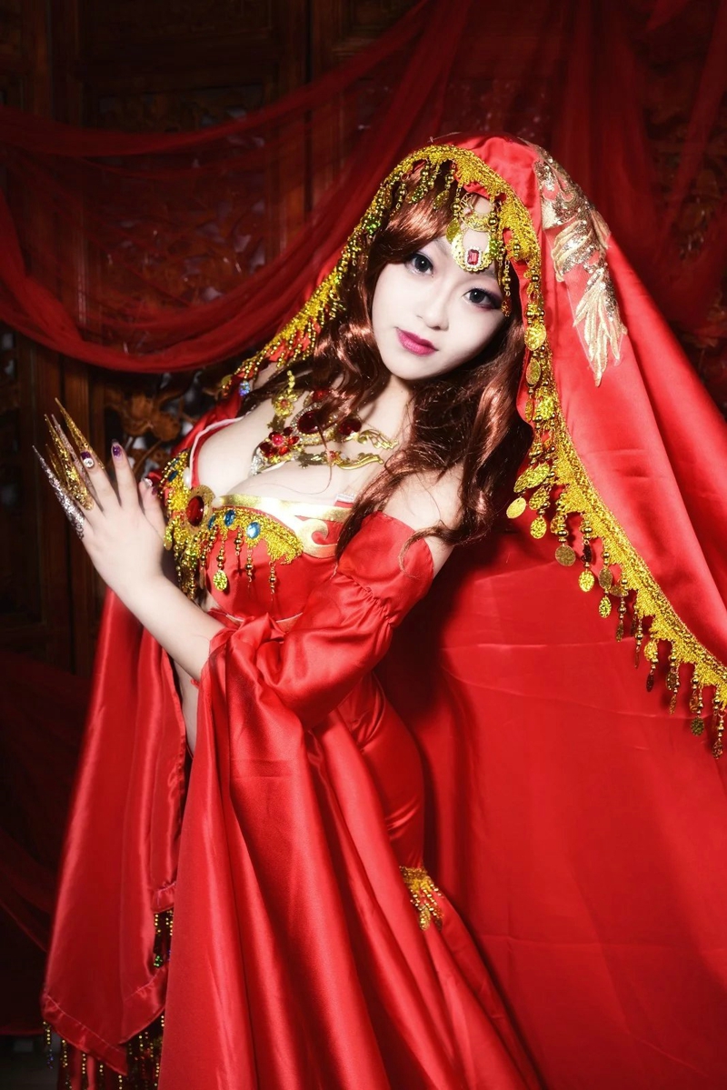 点击大图看下一张：剑侠情缘网络版叁古风巨乳美女红衣教圣女探雪