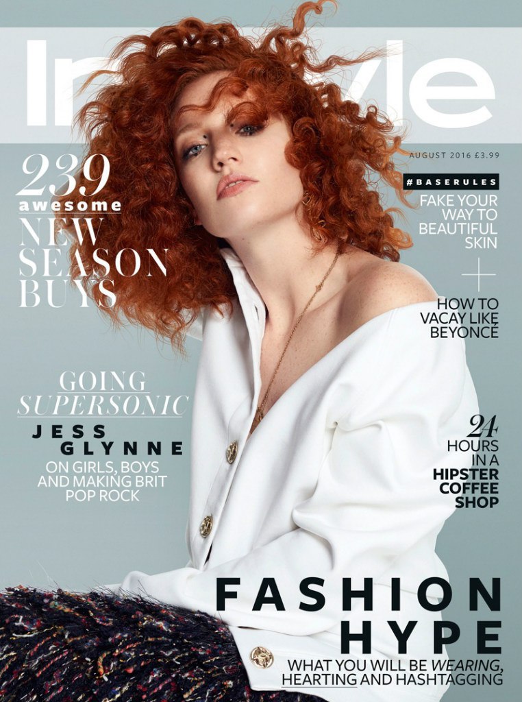 点击大图看下一张：Jess Glynne登上《InStyle》杂志最新一期封面