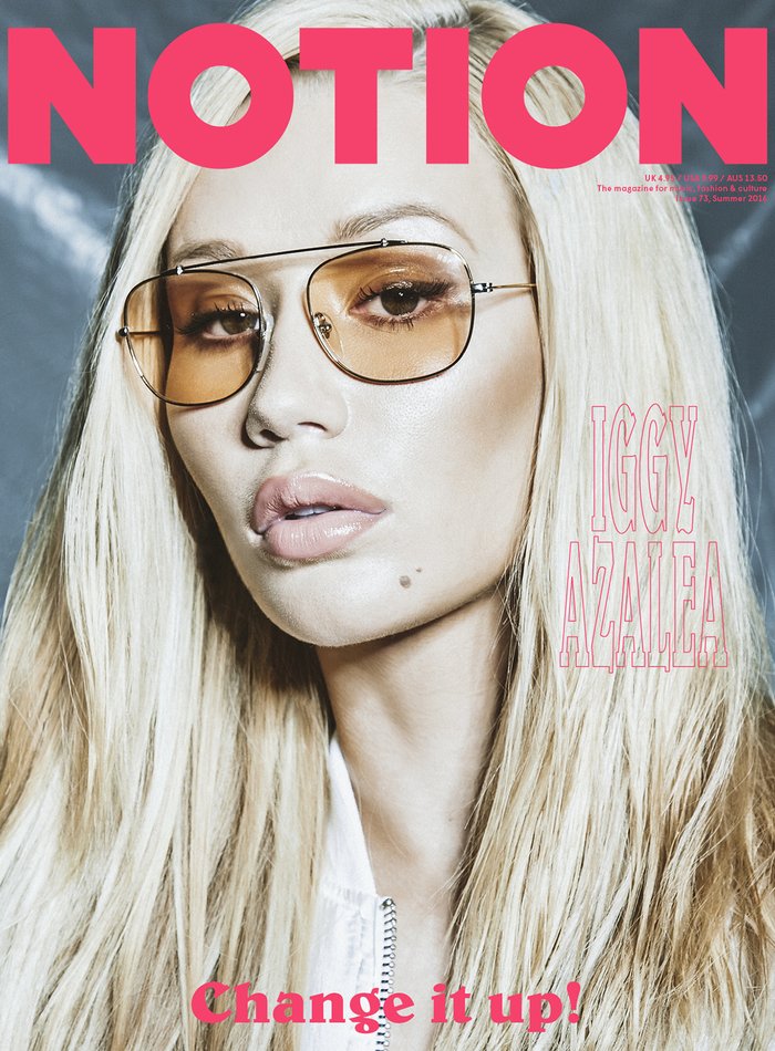 点击大图看下一张：Iggy Azalea登上《NOTION》杂志最新一期封面