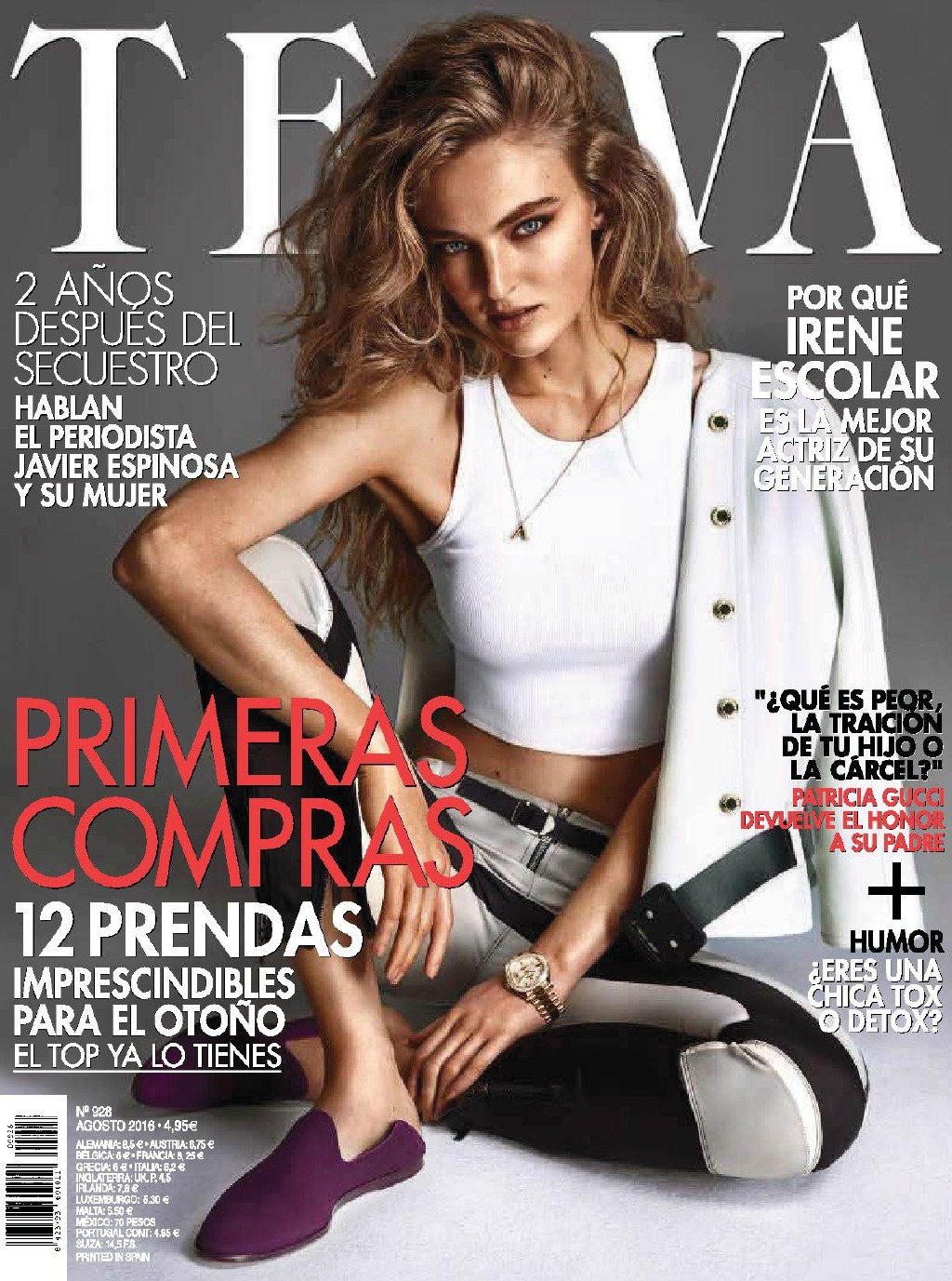 点击大图看下一张:西班牙杂志《Telva》八月号荷兰超模Ymre Stiekema