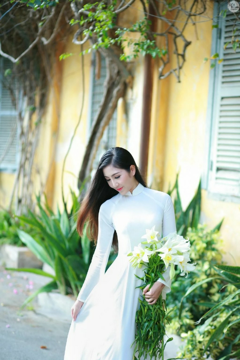 点击大图看下一张：泰国第一清纯女生温婉甜美迷人阳光连衣裙写真