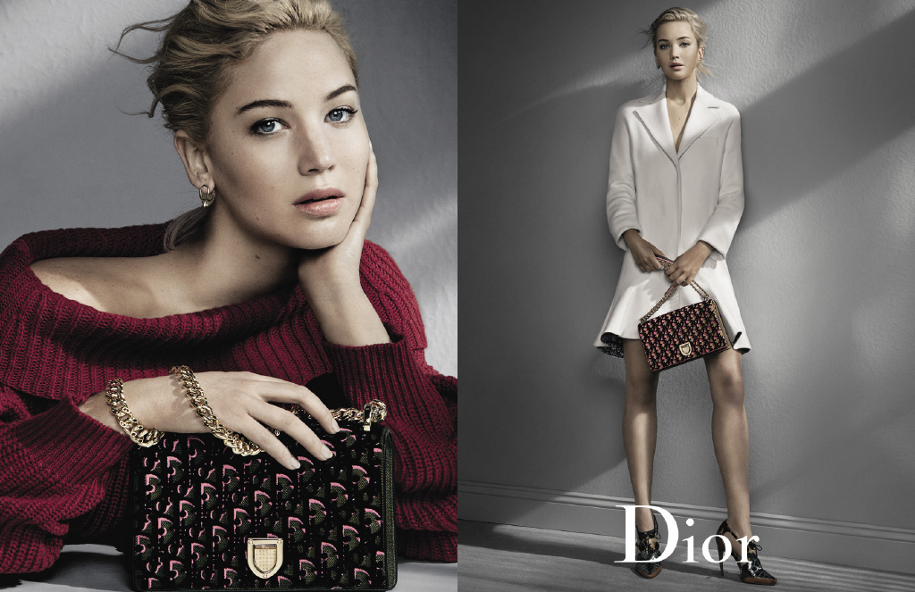 点击大图看下一张：詹妮弗·劳伦斯大表姐成为Dior手袋代言人