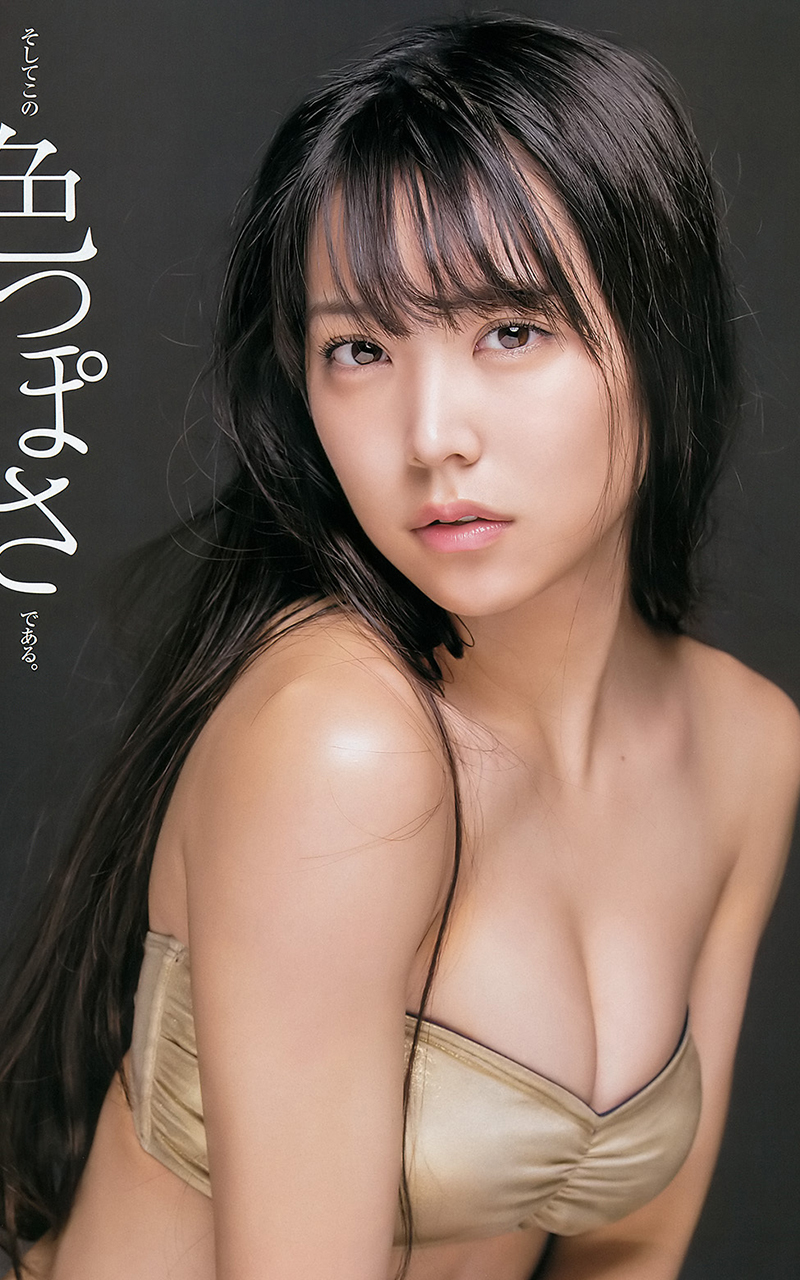 点击大图看下一张：日本美女艺人白间美瑠性感内衣美图