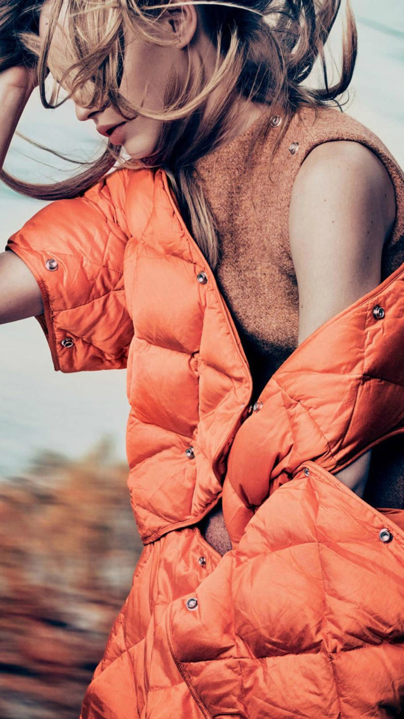 点击大图看下一张：超模萨莎·彼福瓦洛娃秋冬率性时尚大片