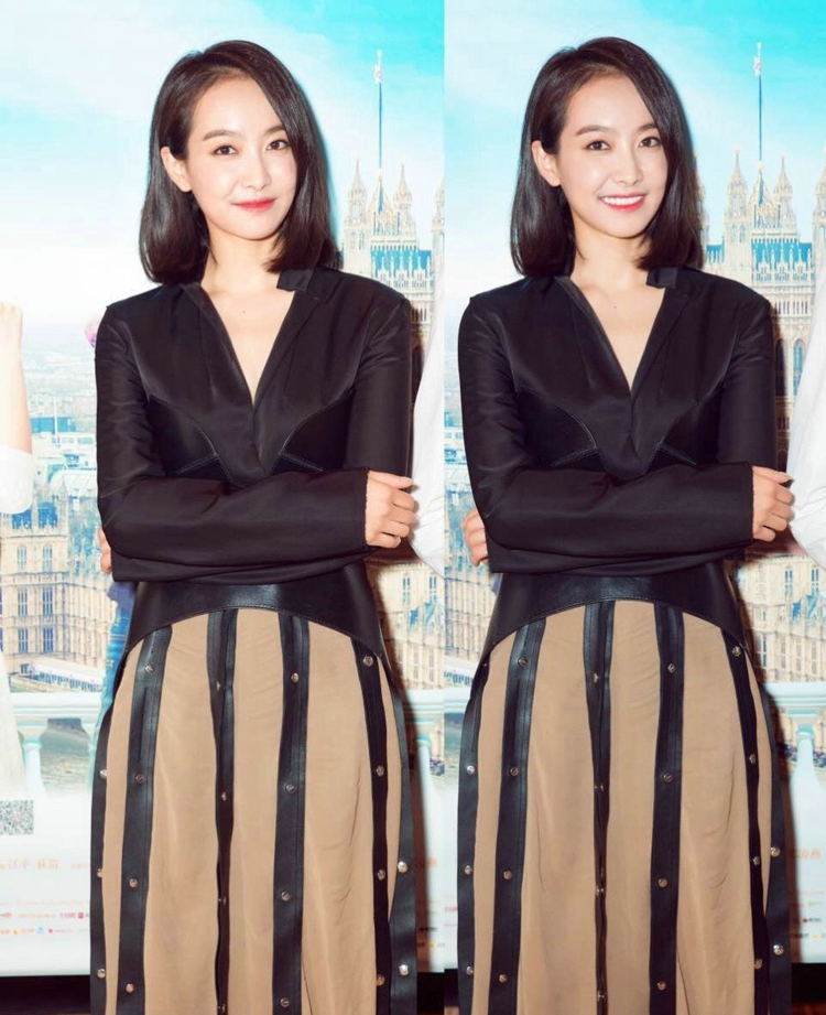 点击大图看下一张：宋茜是LOEWE首次邀请中国女星共赴巴黎时装周