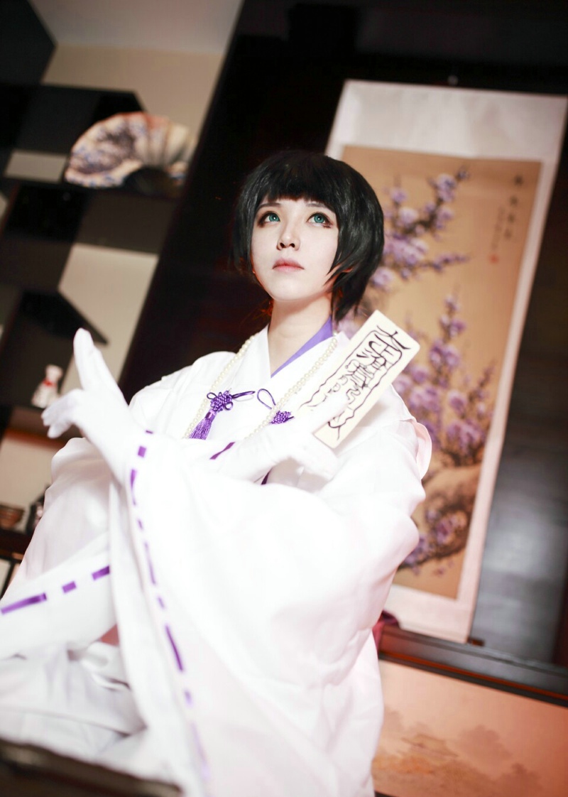 点击大图看下一张：东京巴比伦皇昴流阴阳师式服长相可爱