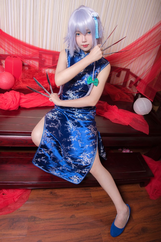 点击大图看下一张：东方Project十六夜咲夜蕾米莉亚·斯卡雷特旗袍美丽