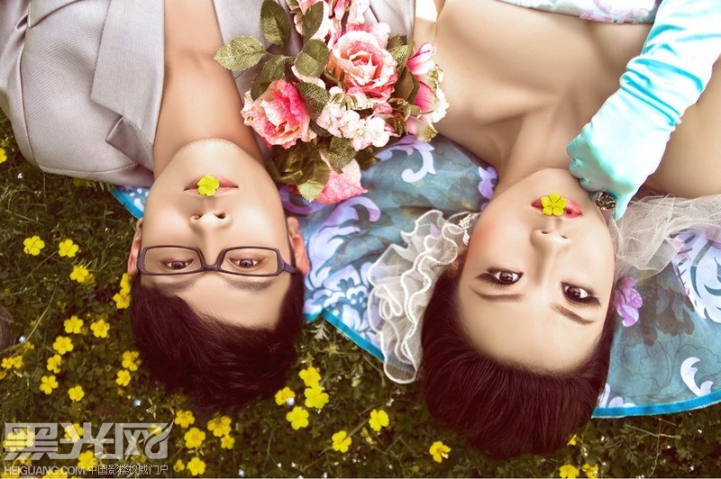 点击大图看下一张：花 婚纱摄影